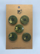 5 Boutons 25mm ⎜Olive dorée