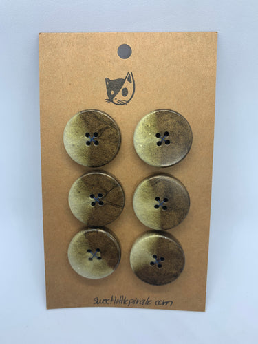 6 Boutons 25mm ⎜Olive